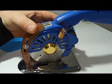 Видео: Раскройный нож VMA V-T100D-BL (blue) дисковый. Одна из наших позиций раскройного оборудования.