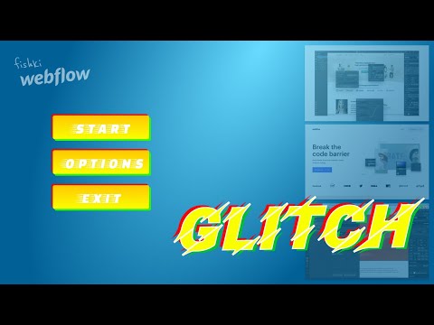 Видео: Кнопки в стиле глитч при наведении | webflow css js