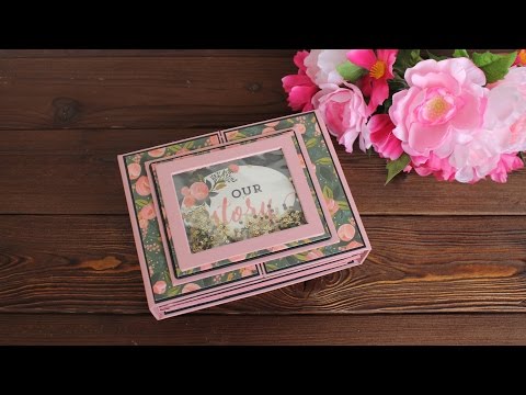 Видео: DT SCRAPBUMAZHKA - МК - Мини альбом с двумя корешками - gatefold mini album - FLORA #1 - Carta Bella