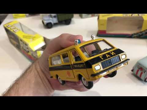 Видео: Раф 2203 Гаи Патрульная, Скорая помощь 1/43 (по каталогу А25 и А27). Саратовские модели СССР
