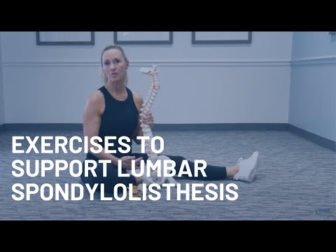 Видео: Упражнения для поддержки при поясничном спондилолистезе – упражнения для поясничного спондилолистеза