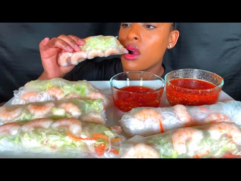 Видео: ASMR МУКБАНГ ВЬЕТНАМСКИЕ КРЕВЕТКИ ПРИНГ РОЛЛЫ ПОЕДАЮЩИЕ ЗВУКИ НЕ ГОВОРЯТ 먹방 ПОЕДАЮЩЕЕ ШОУ