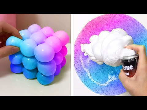 Видео: Как ни странно Удовлетворение Слизь ASMR Нет Музыка Видео  Расслабляющий Слизь 2020 г.  33