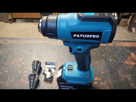 Видео: Фен строительный аккумуляторный PATUOPRO.