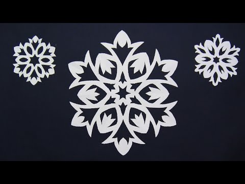 Видео: 3 Красивые снежинки из бумаги DIY - Простая снежинка DIY - Простые поделки.