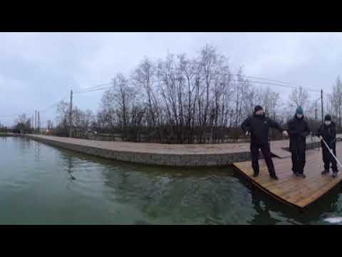 Видео: Форель. Рыбалка на Рыбных прудах Ропша. Смотреть до конца! VR. 360