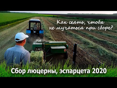 Видео: Прессуем люцерну и эспарцет 2020  МТЗ 920 JOHN DEERE 456.