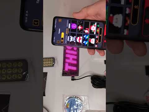 Видео: LED RGB гибкая панель, на авто и рекламу, бегущая строка