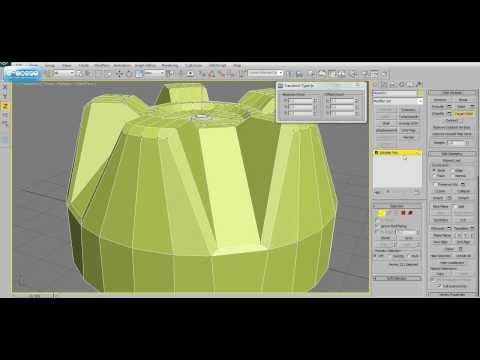 Видео: Уроки 3ds Max.  Моделируем донышко  пластиковой бутылки