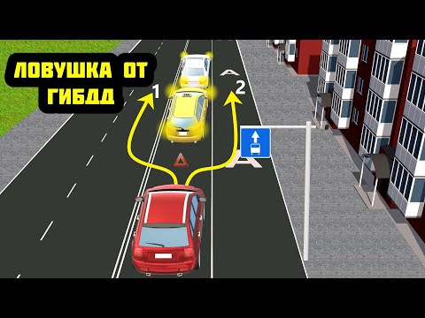 Видео: По какой траектории разрешено объехать затор на дороге?