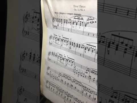 Видео: «Пианистическая кухня» Grieg Elfentanz op.12 #4 Григ Танец эльфов e moll пульс, мотив, артикуляция