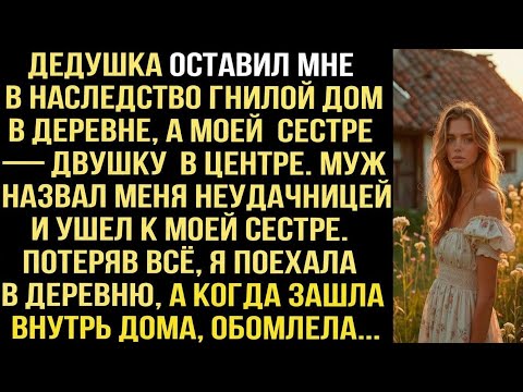 Видео: «Дедушка оставил мне в наследство гнилой дом в деревне… Но когда я зашла внутрь, я обомлела»