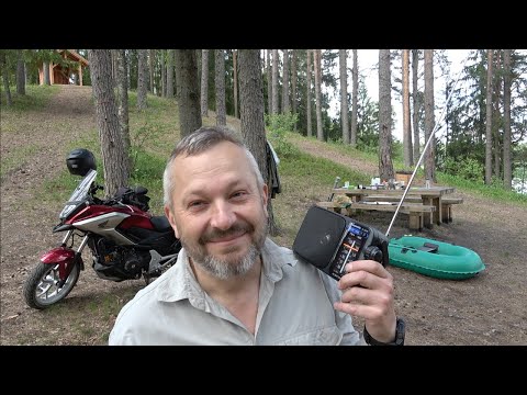 Видео: Мотопутешествие на лесное озеро с палаткой(часть2) лодка финка и картошка