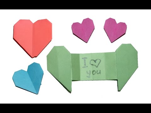 Видео: Оригами сердце с тайное послание / DIY красоты и легко
