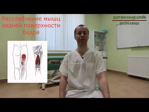 Видео: Расслабление мышц задней поверхности бедра