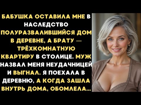Видео: Бабушка оставила мне в наследство развалившийся дом в деревне, но когда зашла внутрь дома, обомлела