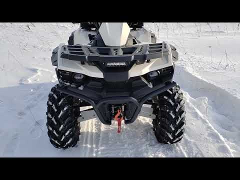 Видео: Stels Guepard, резина KAMA QUADRO ATM, первые зимние ощущения.