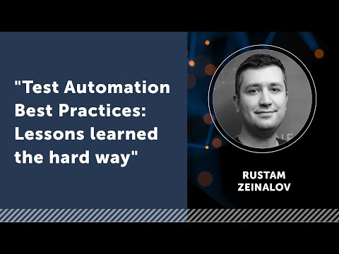 Видео: Кращі практики test automation | EPAM Test Automation Meet-Up у Дніпрі
