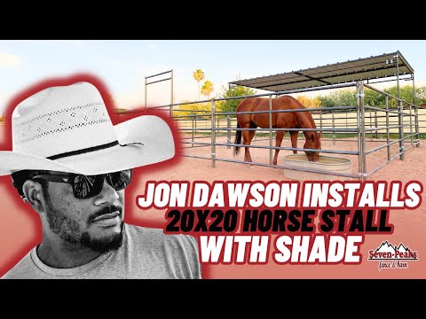 Видео: Установка конюшни и ограждения для лошадей стала проще для новичков