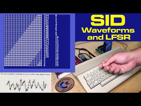 Видео: Поведение осциллятора Commodore 64 SID (особенно «случайный» шум) LFSR