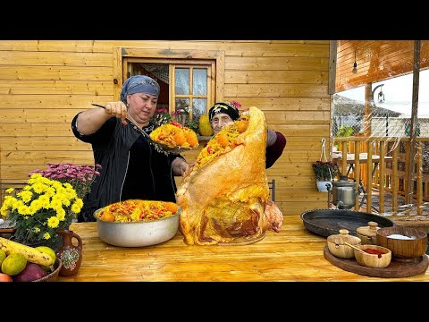 Видео: Бабушка приготовила вкуснейший рис с гигантскими бараньими ребрышками!