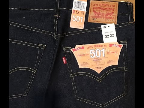 Видео: LEVI'S 501 SHRINK-TO-FIT, Selvedge STF - что это? Как усаживать, как правильно подобрать размер.