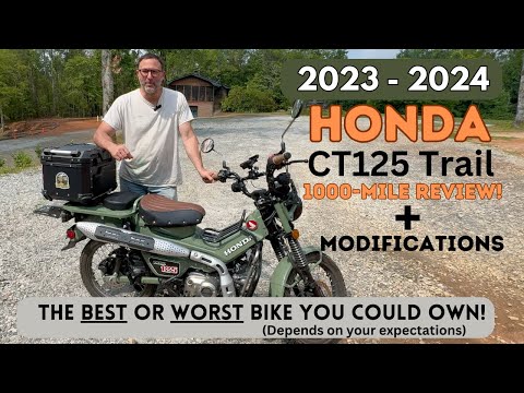 Видео: Обзор и модификации Honda CT125 Trail 1000 миль 2023–2024 годов выпуска