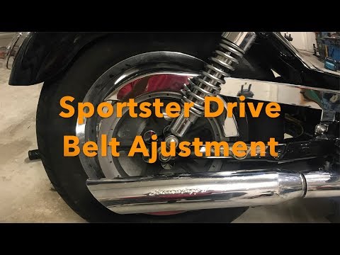 Видео: Как отрегулировать приводной ремень Harley Davidson Sportster