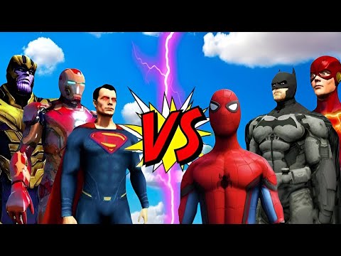 Видео: Epic Battles with Superheroes Gta 5/Эпичные битвы супергероев (Thor, Batman, Flash, Sonic, Thanos)