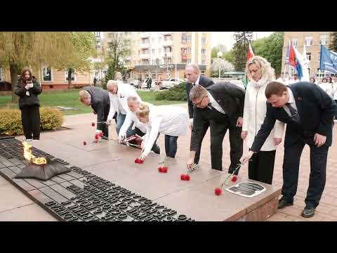 Видео: Торжественная встреча делегации автопробега ТГТУ в Барановичах, посвященная 80-летию Победы в ВОВ