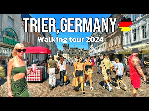 Видео: Trier, Германия / Пешеходная экскурсия по 9 самым красивым достопримечательностям Трира в Германии