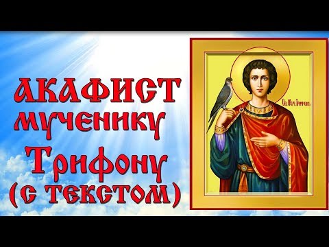 Видео: Акафист святому мученику Трифону (аудио молитва с текстом и иконами)