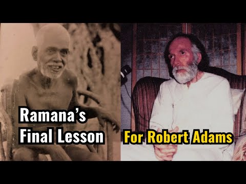 Видео: Последний урок Роберта Адамса от Раманы Махарши (Конец пути искателя)