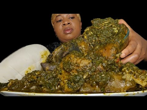 Видео: Суп Асмр Мукбанг Афанг и толченый ям Фуфу Рецепт нигерийской кухни