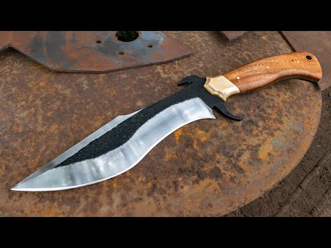 Видео: Изготовление охотничьего ножа из диска плуга