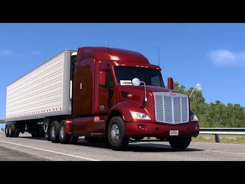 Видео: American Truck Simulator с грузом по Америке #161 Peterbilt с обложки игры