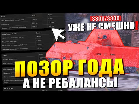 Видео: ЭТОТ РЕБАЛАНС ПРЕВЗОШЕЛ СЕБЯ - позор года в Tanks Blitz?