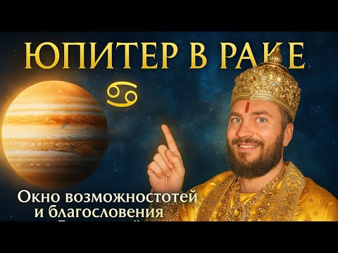 Видео: ЮПИТЕР В РАКЕ — ОКНО ВОЗМОЖНОСТЕЙ! Прогноз для ВСЕХ знаков