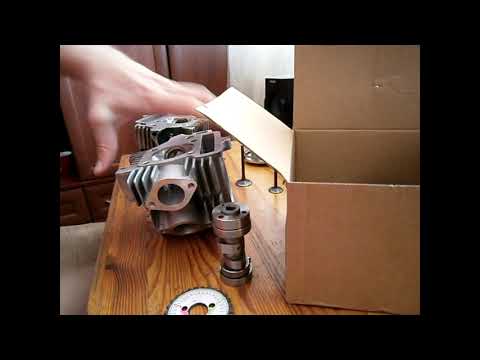 Видео: Головка с увеличенными каналами на альфу, ттр125