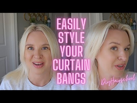 Видео: Как уложить челку-шторку с помощью бигуди на липучках | Быстрый способ создания объема для тонких...