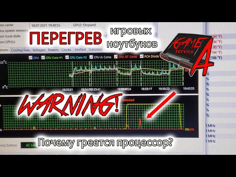 Видео: 4 Перегрев игровых ноутбуков. Часть 1/3. Из-за чего так греется процессор.