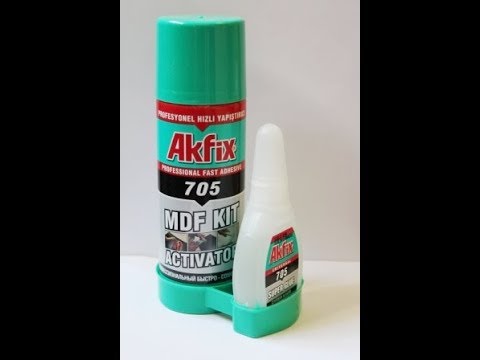 Видео: AKFIX 705 , супер клей . Клеим новые диски для rc модели .