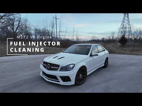 Видео: Самостоятельная очистка и замена топливной форсунки Mercedes M272 для W204 C300 GLK350 E350