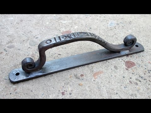 Видео: кованая ручка для двери [Forging door handle]