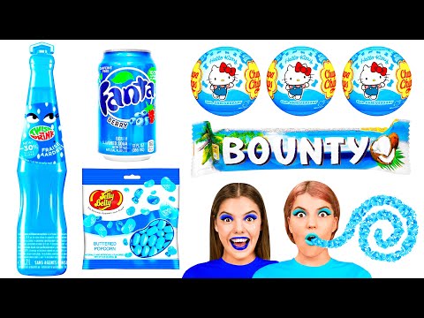 Видео: Челлендж с Синей Едой | Эпичная Битва с Едой от AZaZa Challenge