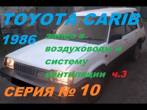 Видео: система отопления, вентиляции и кондиционирования автомобиля  - 3 часть. Toyota Sprinter Carib AL25