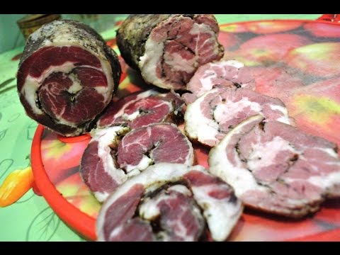 Видео: Мясная "Панчетта"./// Сыровяленое мясо.