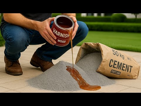 Видео: Смешайте ЦЕМЕНТ с ЛАКОМ и откройте СЕКРЕТ, который может СТОИТЬ МИЛЛИОНЫ долларов!