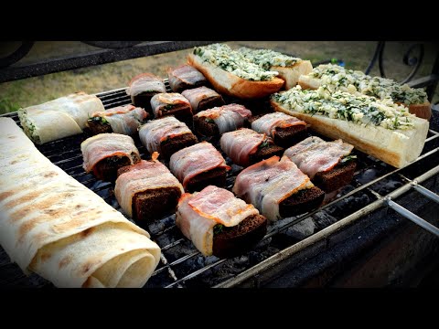 Видео: ТОП 3 ЗАКУСКИ на Мангале. Быстрые и вкусные закуски. ENG SUB