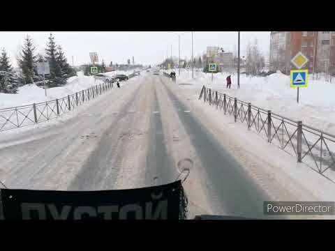 Видео: Сильная метель, дороги ужас, но мы в работе.